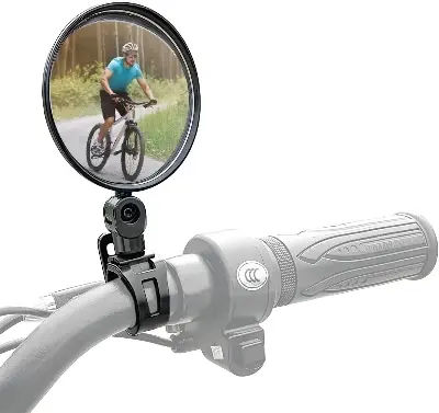 Picture of Bicycle 360 Degree Mirror, Looking Glass - Blind Spot Round Mirror for Looking glass - 2 Pcs