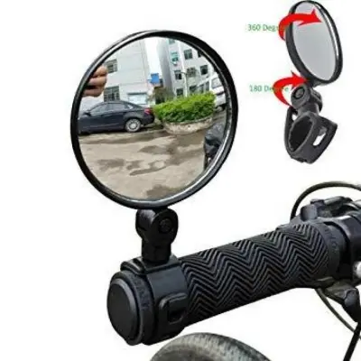 Picture of Bicycle 360 Degree Mirror, Looking Glass - Blind Spot Round Mirror for Looking glass - 2 Pcs