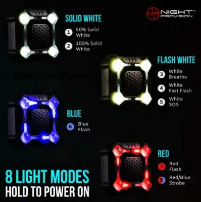 Picture of Bicycle Dipper Light with High Loud Horn With 4 Led - Cycle Accessories - Waterproof Bicycle Dipper Horn & Light