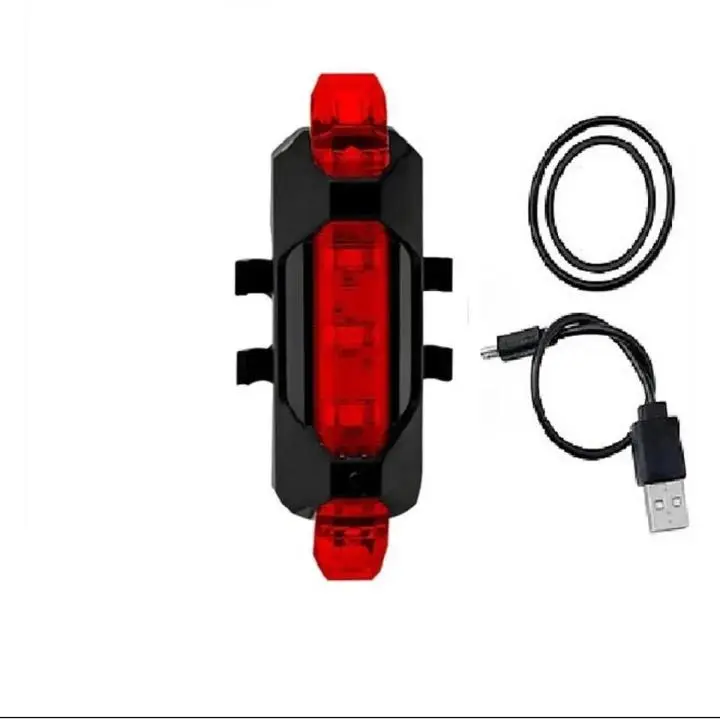Picture of MTB Cycle Back Light Bicycle Waterproof Rear Tail light LED - USB Rechargeable Mountain Bike Cycling Light - Tail lamp Safety Warning Light - Cycle Light