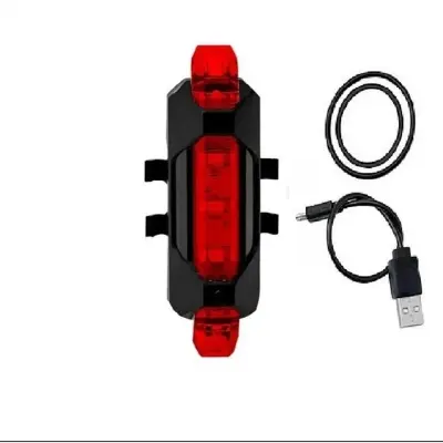 Picture of MTB Cycle Back Light Bicycle Waterproof Rear Tail light LED - USB Rechargeable Mountain Bike Cycling Light - Tail lamp Safety Warning Light - Cycle Light