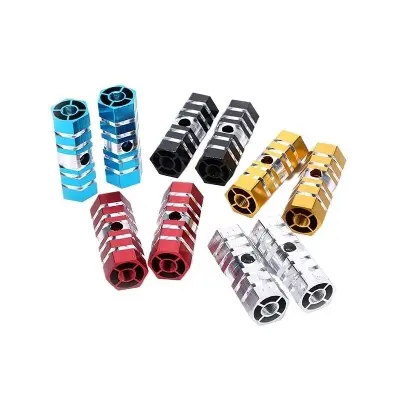Picture of Bicycle Aluminum Foot Pegs - Bicycle Footpegs Aluminum Alloy Axles BMX - Bicycle Stunt Foot Pegs - Bicycle Accessories - 2 Pcs