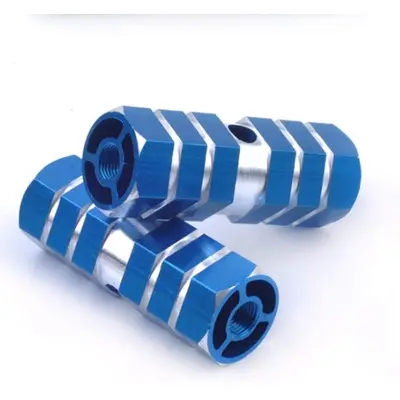 Picture of Bicycle Aluminum Foot Pegs - Bicycle Footpegs Aluminum Alloy Axles BMX - Bicycle Stunt Foot Pegs - Bicycle Accessories - 2 Pcs