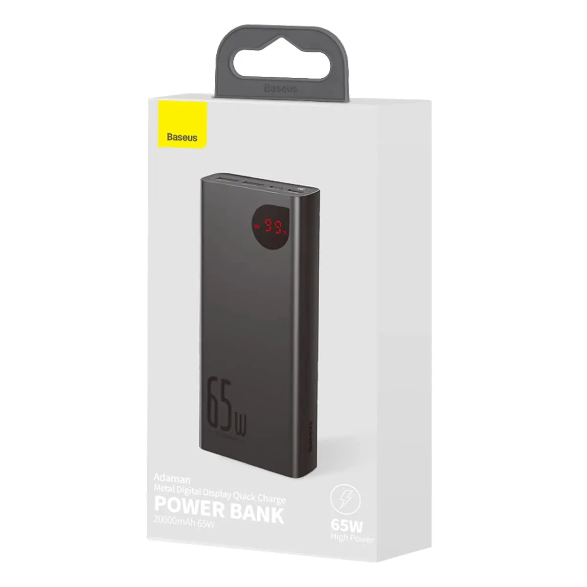 Picture of Baseus Adaman Metal Digital Display Quick Charge Power Bank (20000mAh, 22.5W).