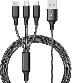 Picture of Fast USB Charging Cable Universal 3 in 1 Multi Function Cell Phone Cord Charger
