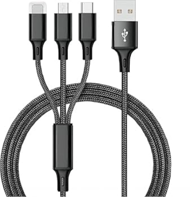 Picture of Fast USB Charging Cable Universal 3 in 1 Multi Function Cell Phone Cord Charger