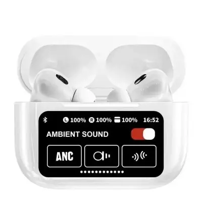 Picture of A9 Pro ANC Wireless Earbuds with LCD Smart Color Screen