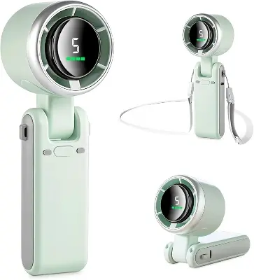 Picture of Portable Handheld Mini Fan, Foldable Powerful Winds Turbo Fan