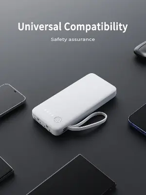 Picture of Ven-Dens VD-PB060 10000mAh 22.5w Power Bank – Built-in Charging Cable  High-Quality Battery