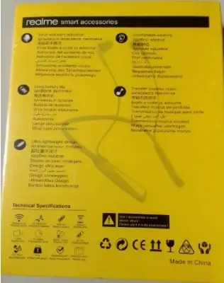 Picture of Realme 100 hour sport wireless earphones 5.3