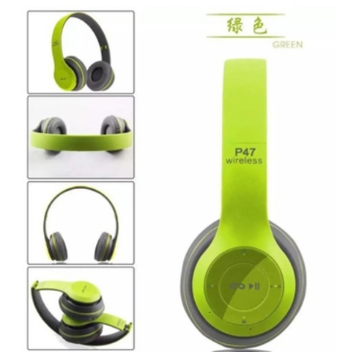 Picture of P47 Wireless Over Ear Headset Noise Cancelling Bluetooth-Compatible 5.0 Gaming Headphone Card Mp3 Player Support Hands-Free