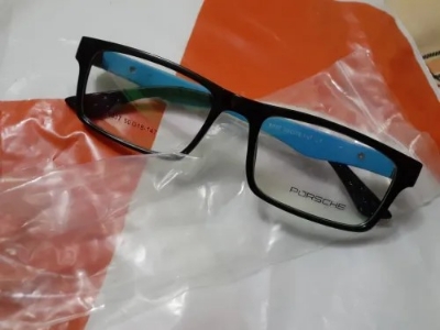 Picture of New Porsche Design Premium Quality Eyewear Eyeglass Rectangle frame Brown, Blue and Black (One Size,Brown)