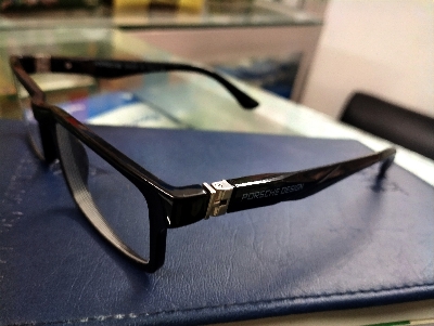 Picture of New Porsche Design Premium Quality Eyewear Eyeglass Rectangle frame Brown, Blue and Black (One Size,Brown)