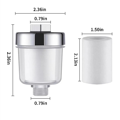 Picture of Universal Shower, Hand Shower, Kitchen Water Filter system with PP Cotton Household Kitchen Faucet Purification (CLEAR)