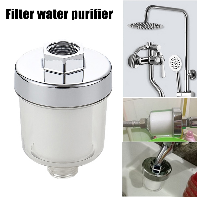 Picture of Universal Shower, Hand Shower, Kitchen Water Filter system with PP Cotton Household Kitchen Faucet Purification (CLEAR)