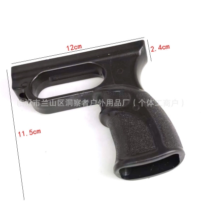 Picture of High quality Slingshott Rifle catapult for target practice Owl model telescopic 2 section folding with alloy head, resin handle grip and zinc alloy spreader sport archery (simple, carriable and smart model) (Black and Green)