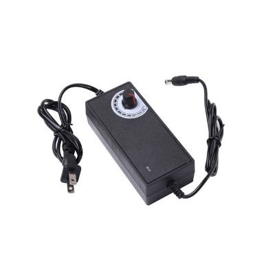 Picture of 3-12V 5A Adjustable Voltage Best Charger and Power Adapter for all sophisticated equipment, 775 DC Motor, Motor Speed Control, Blower Fan, etc. (Black)