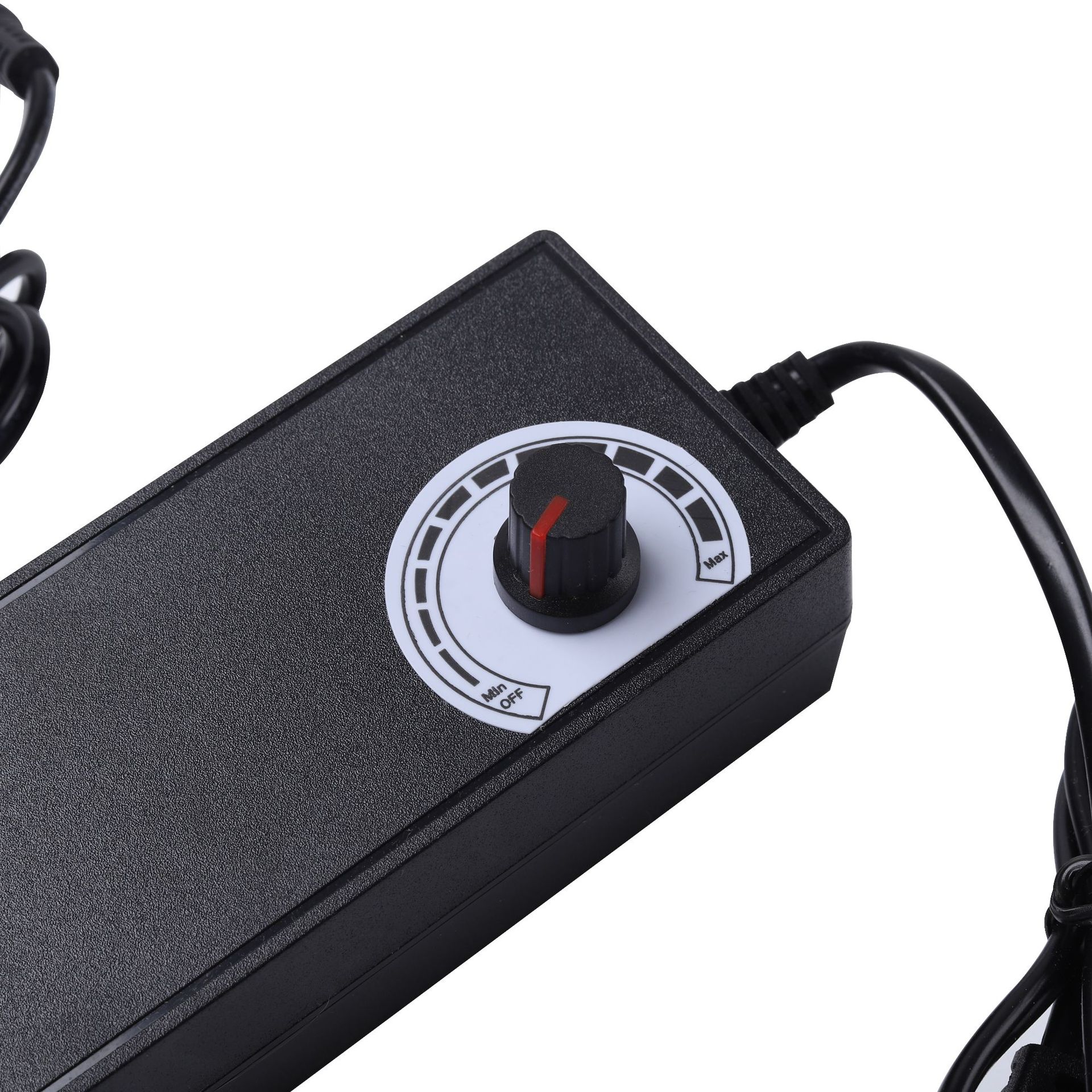 Picture of 3-12V 5A Adjustable Voltage Best Charger and Power Adapter for all sophisticated equipment, 775 DC Motor, Motor Speed Control, Blower Fan, etc. (Black)