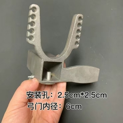 Picture of New Stainless Steel most powerful Bow Head for round leather 10 strands release head outdoor target practice sport (Short)