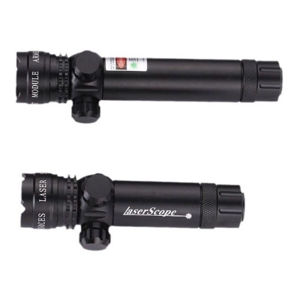 Picture of Adjustable big green laser pointer for outdoor sport shooting aiming (Black)