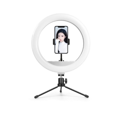 Picture of 12 Inch Ring Light With Stand, Selfie Led Ring Light With Tripod & Cell Phone Holder & Selfie Ring Light For Live, Stream/Makeup/Photography/Video, Mobile phone desktop live lighting multifunctional indoor photography selfie beauty ring portable lighting (O Ring Light Set)