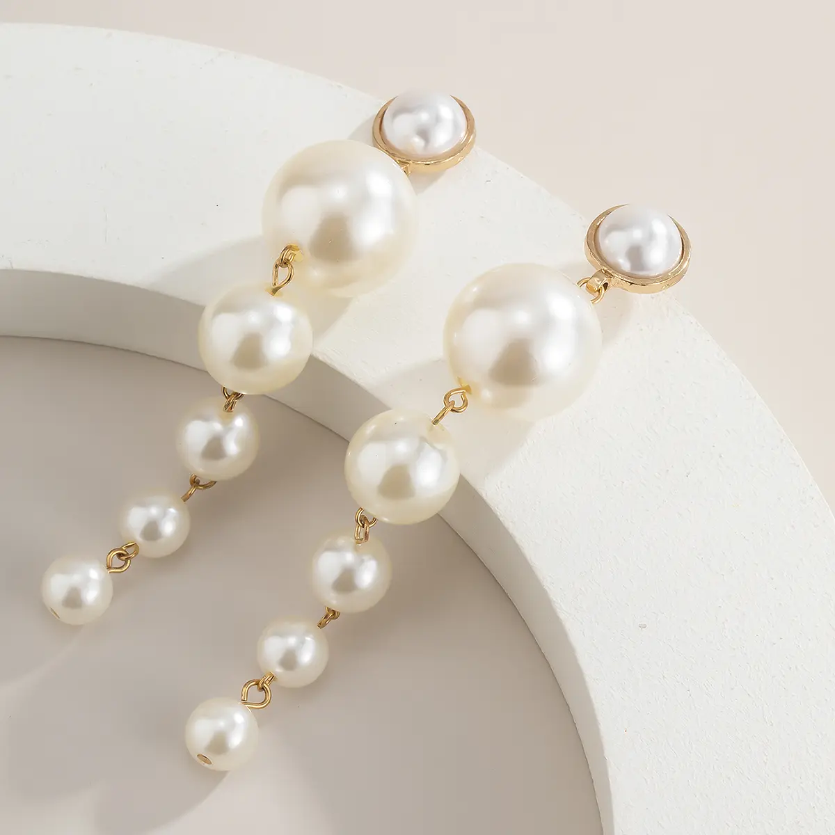 Picture of Regular Pearl Ear Ring For Women Silver