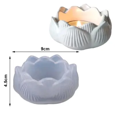 Picture of 01 piece Lotus shaped indoor planter White