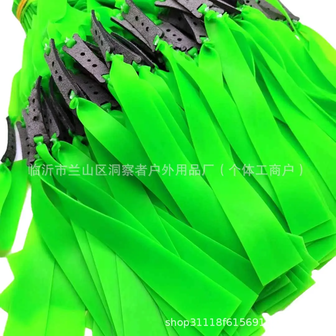 Picture of Widened and thickened leather 2.0mm, 1.5mm and 1.2mm flat rubber band 40mm wide head (2.0mm Yellow)