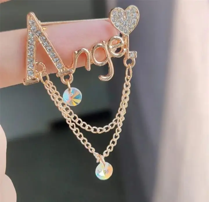 Picture of Angel Brooch for Women Gold
