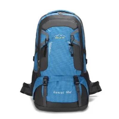 Picture of Backpack Large Capacity Travel Backpack 60L Outdoor Mountaineering Bag Men's and Women's Sports Leisure Backpack (Black,Full Look: 60)