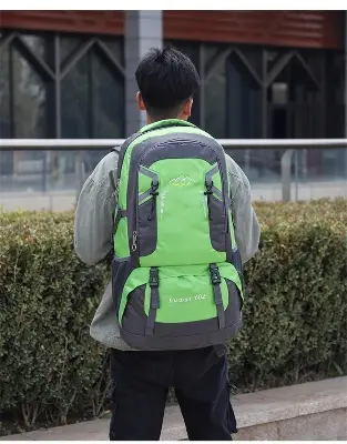 Picture of Backpack Large Capacity Travel Backpack 60L Outdoor Mountaineering Bag Men's and Women's Sports Leisure Backpack (Blue,Full Look: 60)