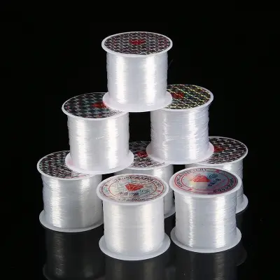 Picture of Transparent Fishing Line Beaded Non-elastic Ultra-fine Crystal Line Braided Hand-worn Beaded Winding Ring Line (Transparent)
