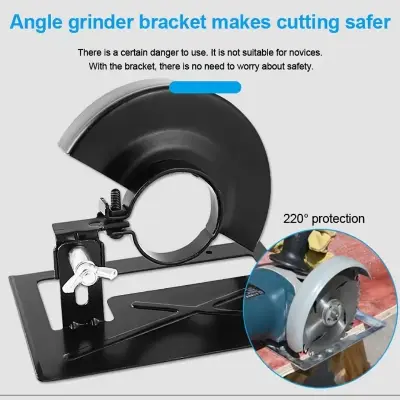 Picture of Angle Grinder Bracket 100 size 4" balance cutting frame guard bracket for cutting, grinding, polishing and drilling (Black)