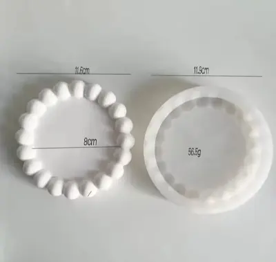 Picture of 01 pcs colourful gypsum big bubble tray for home decore White
