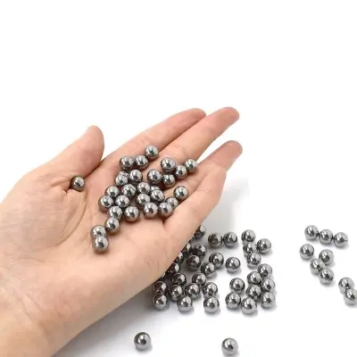 Picture of 8mm slingshott steel balls for target practice catapult releaser 100pcs (Silver)