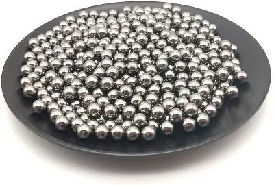Picture of 8mm slingshott steel balls for target practice catapult releaser 100pcs (Silver)
