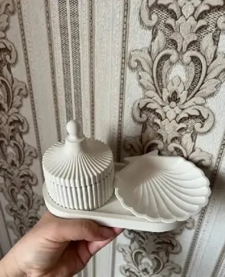 Picture of Colorful 3-Piece Combos for tray/Tube/Vase _ Combo_003 White