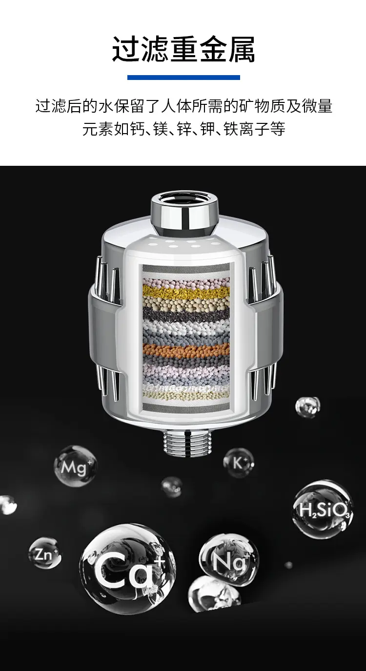 Picture of High quality Shower Filter highly durable 15-Level household combination bath Water Purifier long use (Heavy Duty) ()