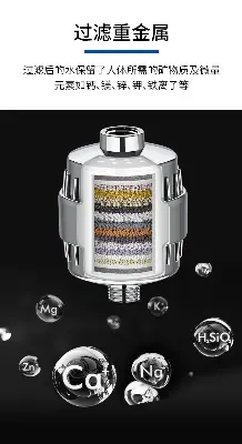 Picture of High quality Shower Filter highly durable 15-Level household combination bath Water Purifier long use (Heavy Duty) ()