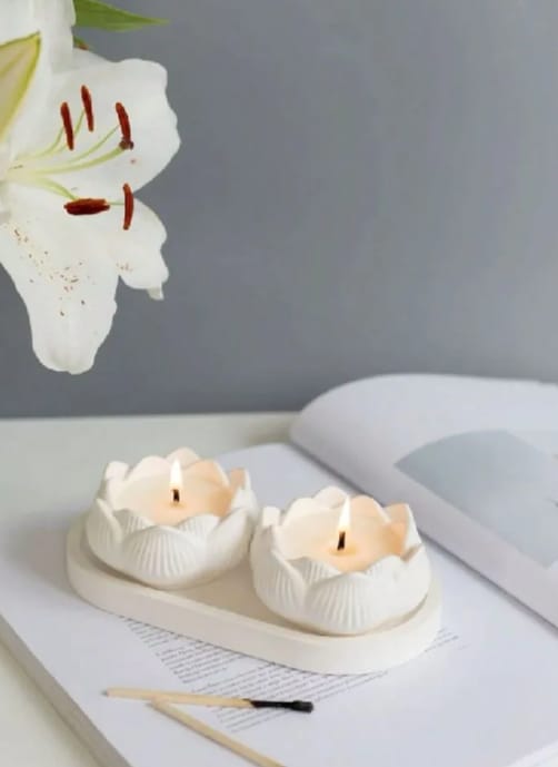 Picture of Colorful 3-Piece Combos for tray/Tube/Vase _ Combo_009 White