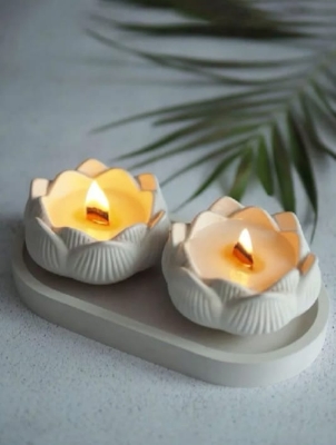 Picture of Colorful 3-Piece Combos for tray/Tube/Vase _ Combo_009 White