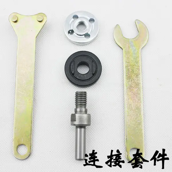 Picture of Cutting and Grinding accessories upper and lower pressure plate Washer, Shaft and Wrench grinding, cutting, sharpening and polishing for angle grinder and drill machine (Shaft Set)