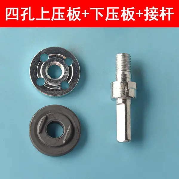 Picture of Cutting and Grinding accessories upper and lower pressure plate Washer, Shaft and Wrench grinding, cutting, sharpening and polishing for angle grinder and drill machine (Shaft Set)