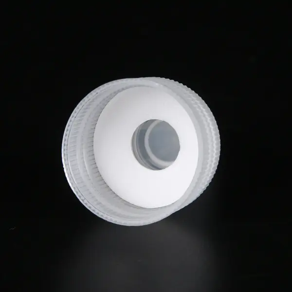Picture of Bottle Cap PP plastic white Oil, Ink, Perfume, ESD Safe Dispenser Bottle Needle Tip for PCB Flux, Alcohol, and Liquid Control dispensing cap 20 pcs (Black)