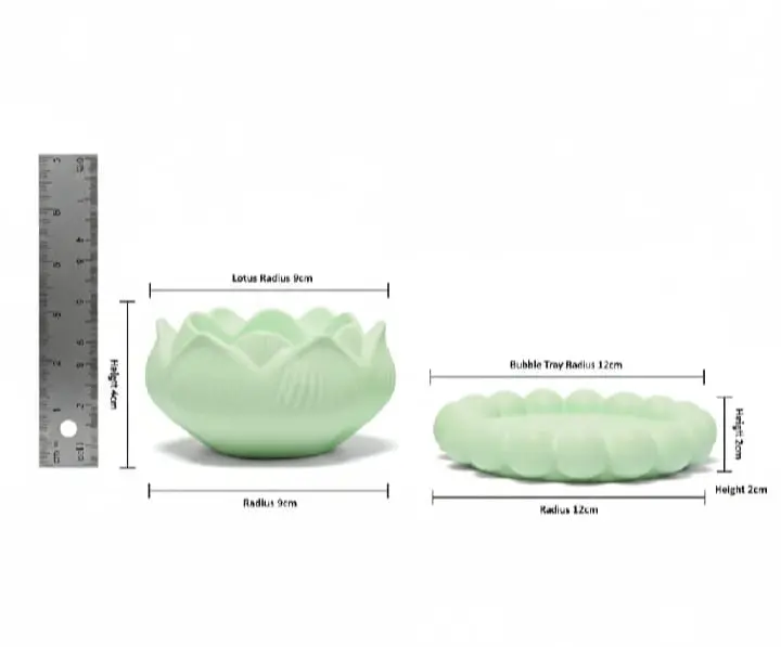 Picture of 02 pcs gypsum for home decore combo set _ 002 White