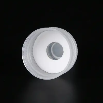 Picture of Bottle Cap PP plastic white Oil, Ink, Perfume, ESD Safe Dispenser Bottle Needle Tip for PCB Flux, Alcohol, and Liquid Control dispensing cap 20 pcs (White)