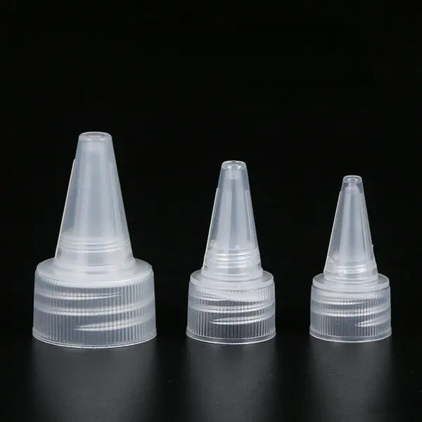 Picture of Bottle Cap PP plastic white Oil, Ink, Perfume, ESD Safe Dispenser Bottle Needle Tip for PCB Flux, Alcohol, and Liquid Control dispensing cap 20 pcs (White)
