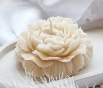 Picture of Peony Flower  Scented Candle for home decore Multicolor