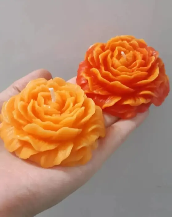 Picture of Peony Flower  Scented Candle for home decore Multicolor