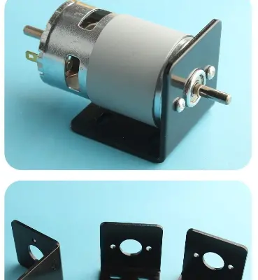 Picture of 775 Motor Bracket Fixed Base Metal Bracket 775 Motor Base 755 Motor Base Iron (Black)